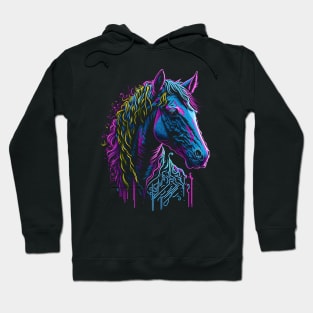 Neon Horse Hoodie
